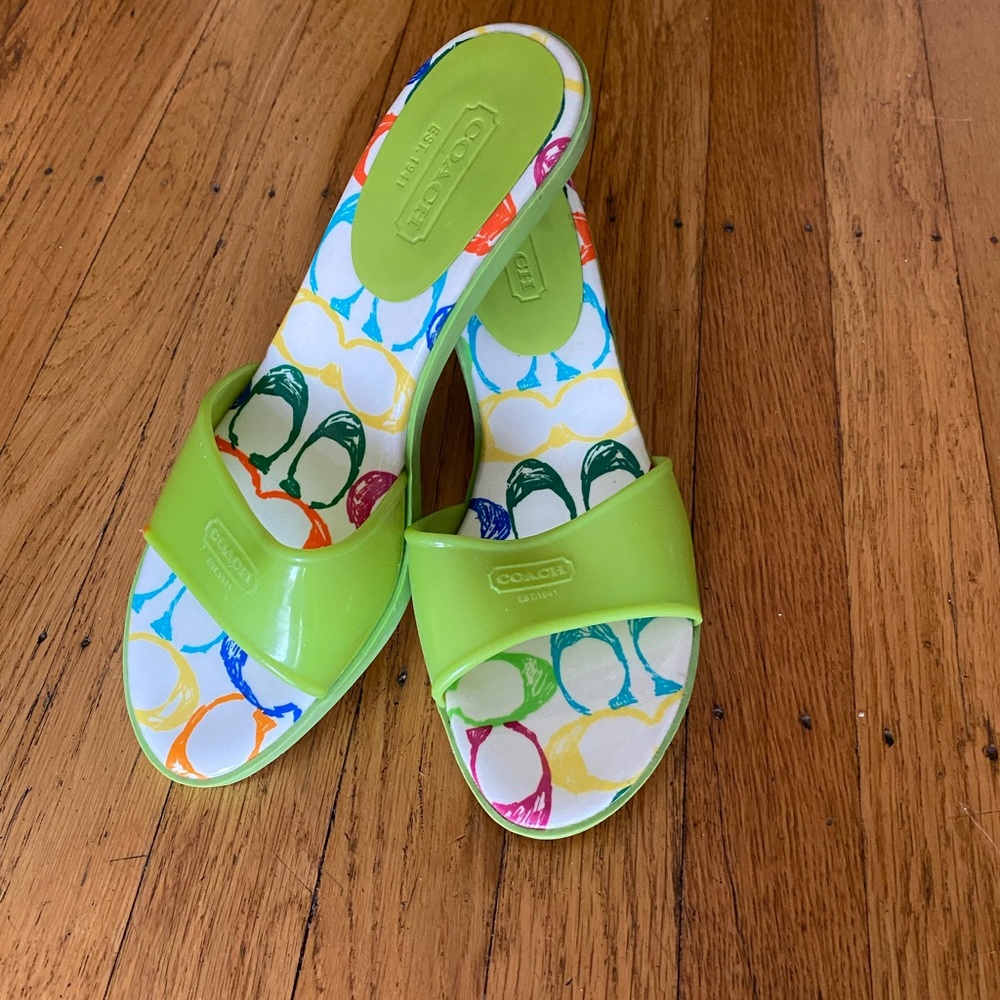COACH Nichelle Jelly Kitten Heel Sandal